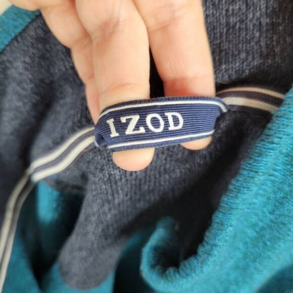 IZOD Men's Advantage Performance Quarter Zip Sweater Fleece Solid Pullover Size - Picture 3 of 5